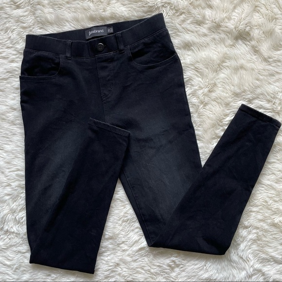 Betabrand Pants Skinny-Leg Yoga Denim Washed Black XS - Picture 2 of 11